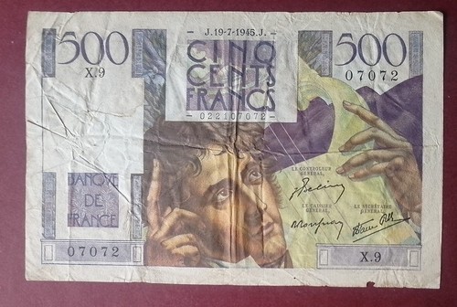 500 francs chateaubriand - francs,