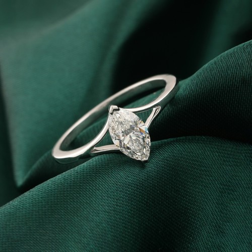 Bague solitaire diamant - bague, en