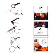 Bandeau d'horreur d'Halloween Cosplay Couvre-chef effrayant pour fête