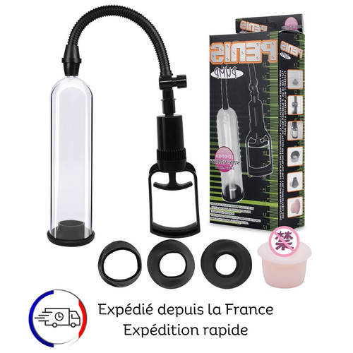 Pompe pénis avec embouts - pompe,