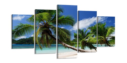 Tableau sur toile palmiers - tableau,