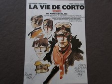 HUGO PRATT - CORTO MALTESE - DESSIN INEDIT - BD - PUBLICITE - ARTICLE PRESSE