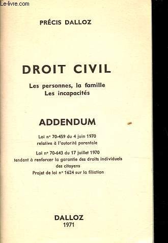 Précis dalloz droit civil - précis,
