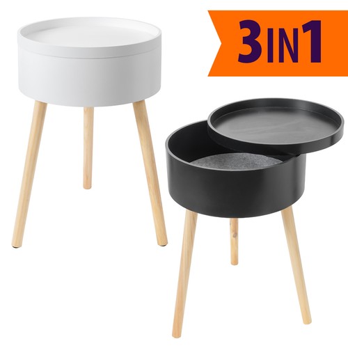 Table appoint rond avec - d'appoint,