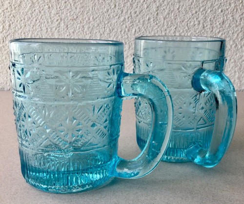 Paire mug anciens verre - de,