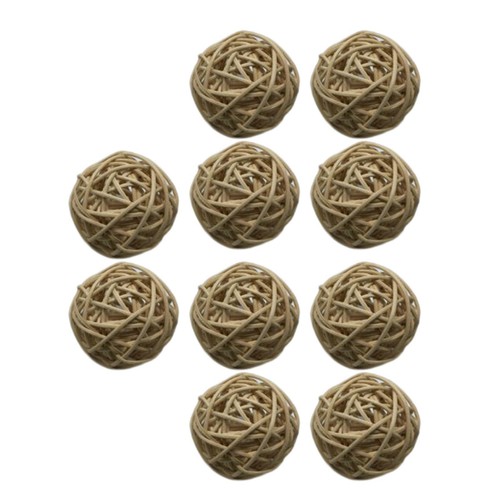 10x rotin osier boules - osier, bol