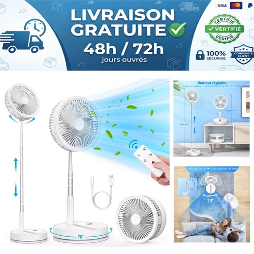 Ventilateur sur pied pliable