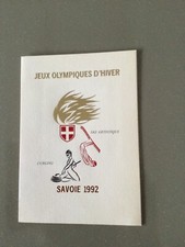 Souvenir philatélique Savoie 92 jeux  Olympique Albertville 1992 curling ski art