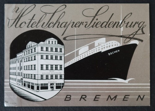 Ancienne étiquette hotel - étiquette,