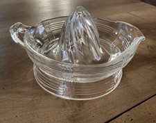 rand Presse-agrumes Surélevé en Verre Transparent Motif Art Déco