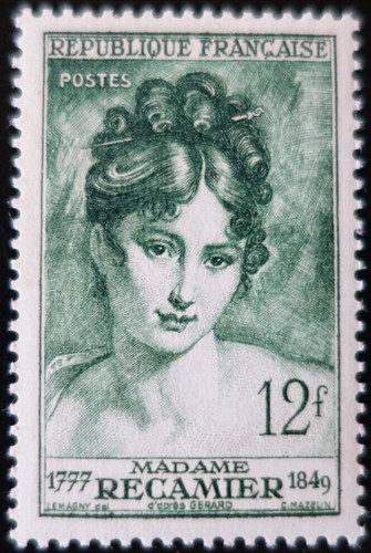 France timbre madame récamier - france,