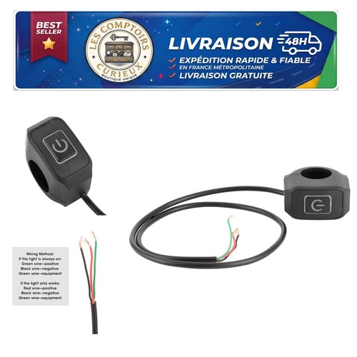 Interrupteur guidon moto qiilu - interrupteur,
