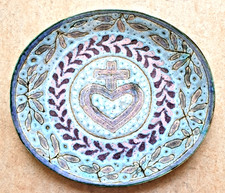 Assiette ovale  de Danuta Le Henaff.