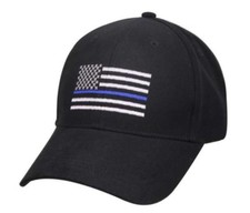 Thin Blue Line America Flag Low Profile Tactical Baseball Cap