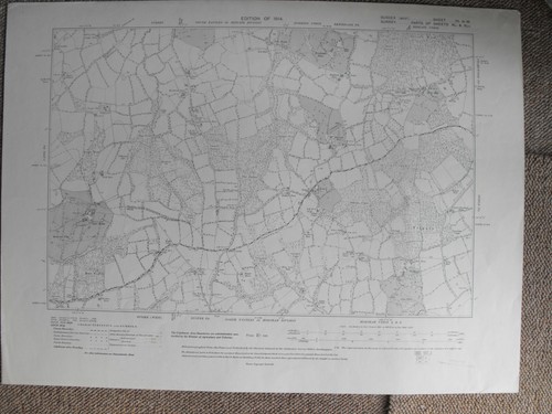 Carte pièces de surrey - carte,