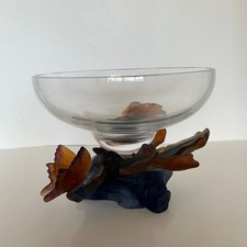 DAUM Coupe papillon en patte de verre- série Nature