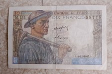 Billet De 10 Francs Mineur