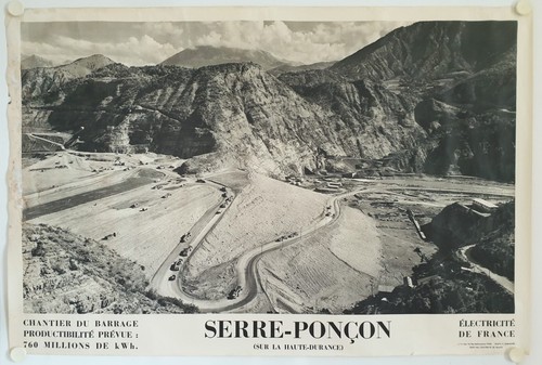Affiche electricité france - affiche, de
