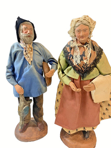 Couple santons habille - santons,