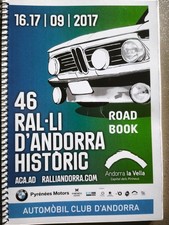 ROAD BOOK 46 RALLYE ANDORRE 2017 RALLI ANDORRA BMW 2002 PYRENEES AUTOMOBILE