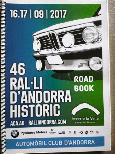 Road book rallye - road, andorre
