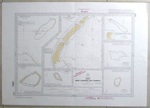 Carte marine îlots - carte, dans
