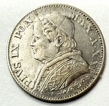 Pièce 5 Soldi 1866 R Vatican