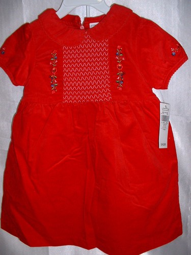 Girls red velvety - red,