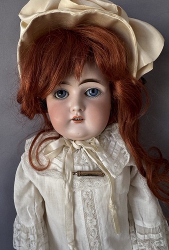 Antique bisque head doll - 24”,