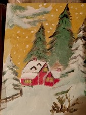 2 TABLEAUX ACRYLIQUE NOËL-  2