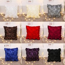1PC Rose Texturé Coussin