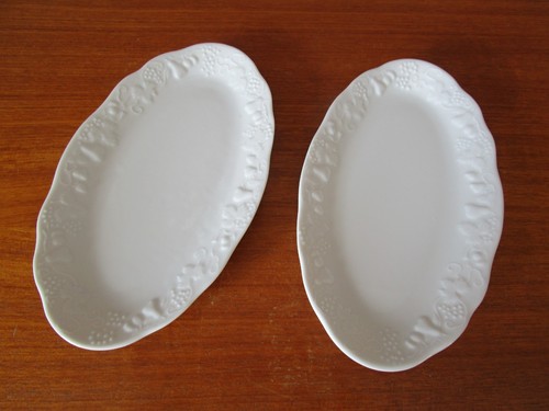 Paire raviers blancs - paire,