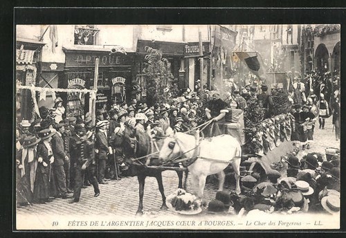 Cpa bourges fêtes - cpa, bourges,