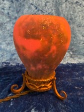 veilleuse lampe ROBJ art deco 1920 pate de verre et fer forgé