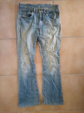 Levi's Jeans 525 usagés troués reprisés 38 M vintage occasion W29 L32