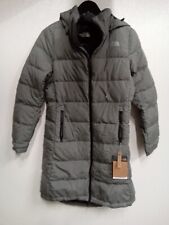 Parka Longue En Duvet Métropolis III Pour Femmes - Gris Découpe Avant #6A1A