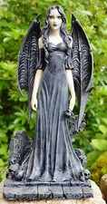 DEMONIA DARK FALLEN ANGEL → STATUETTE  GOTHIQUE / H: 30 cm