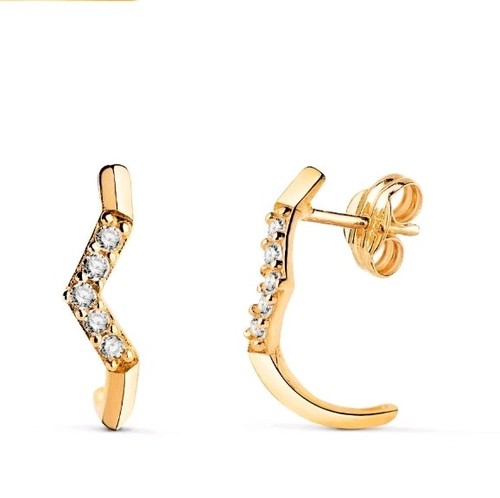 Boucles oreilles 18k - or,
