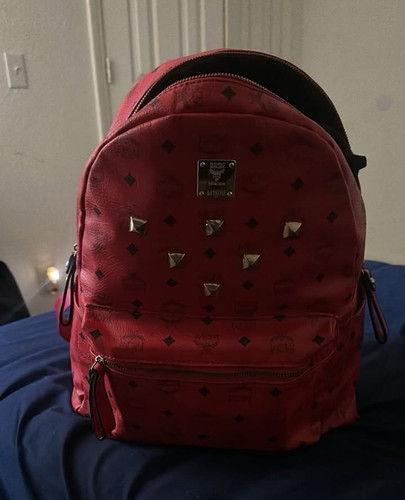 Mcm red visetos monogram - red,