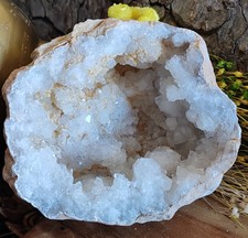 Demi géode cristal - demi, de