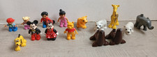 Lot LEGO Duplo 8 personnage ( Mickey Minnie Pluto Winnie l'ourson ) + 7 animaux