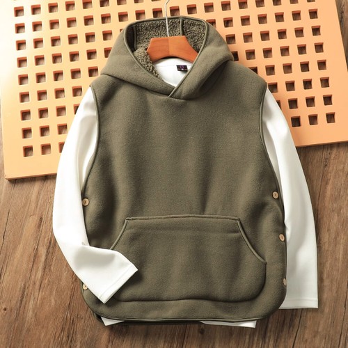 Gilet capuche polaire - capuche,