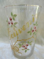 Ancien verre Souvenir à