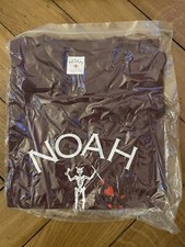 Noah NY Blackbeard Core Logo Tshirt Sz M Burgundy New Supreme Box Devil Heart
