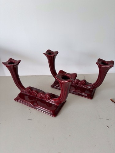Paire bougeoirs anciens en - bougeoirs,
