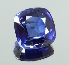 SUPERBE coussin saphir bleu de Ceylan naturel impeccable taillé pierre précie...