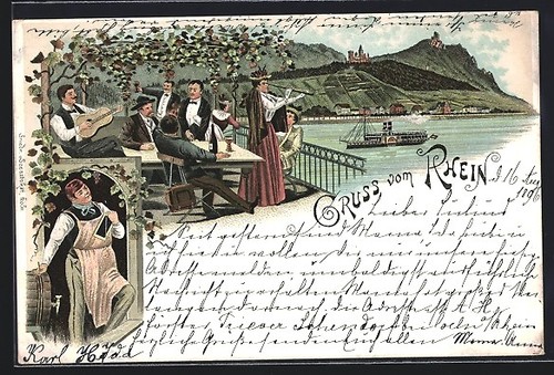 Lithographie vigneron sur - lithographie,