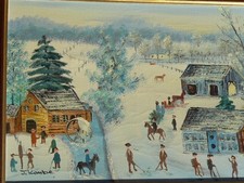 PEINTURE NAIVE  SINGULIER