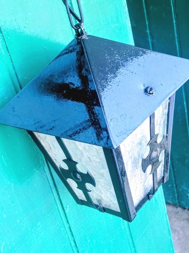 Lanterne fer forgé noir - ,