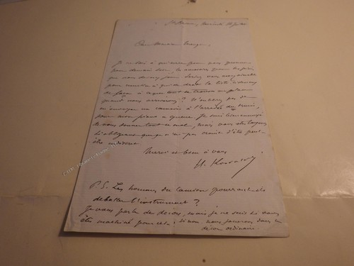 1880 henri kowalski - kowalski, (lettre